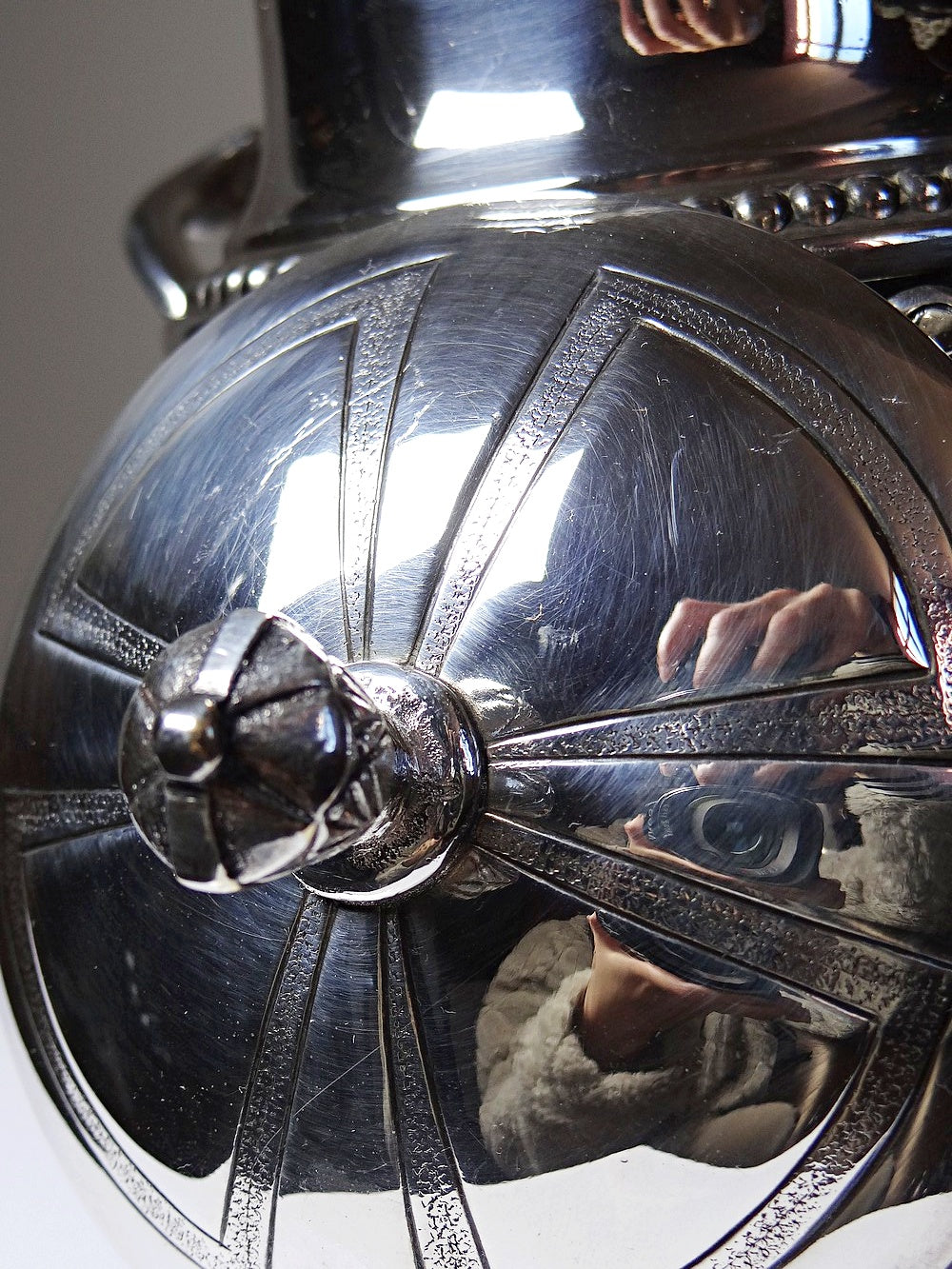 Vintage Zuckerdose SilberServieraccessoire mit Deckel und 2 Griffen, Frankreich 1880-1930