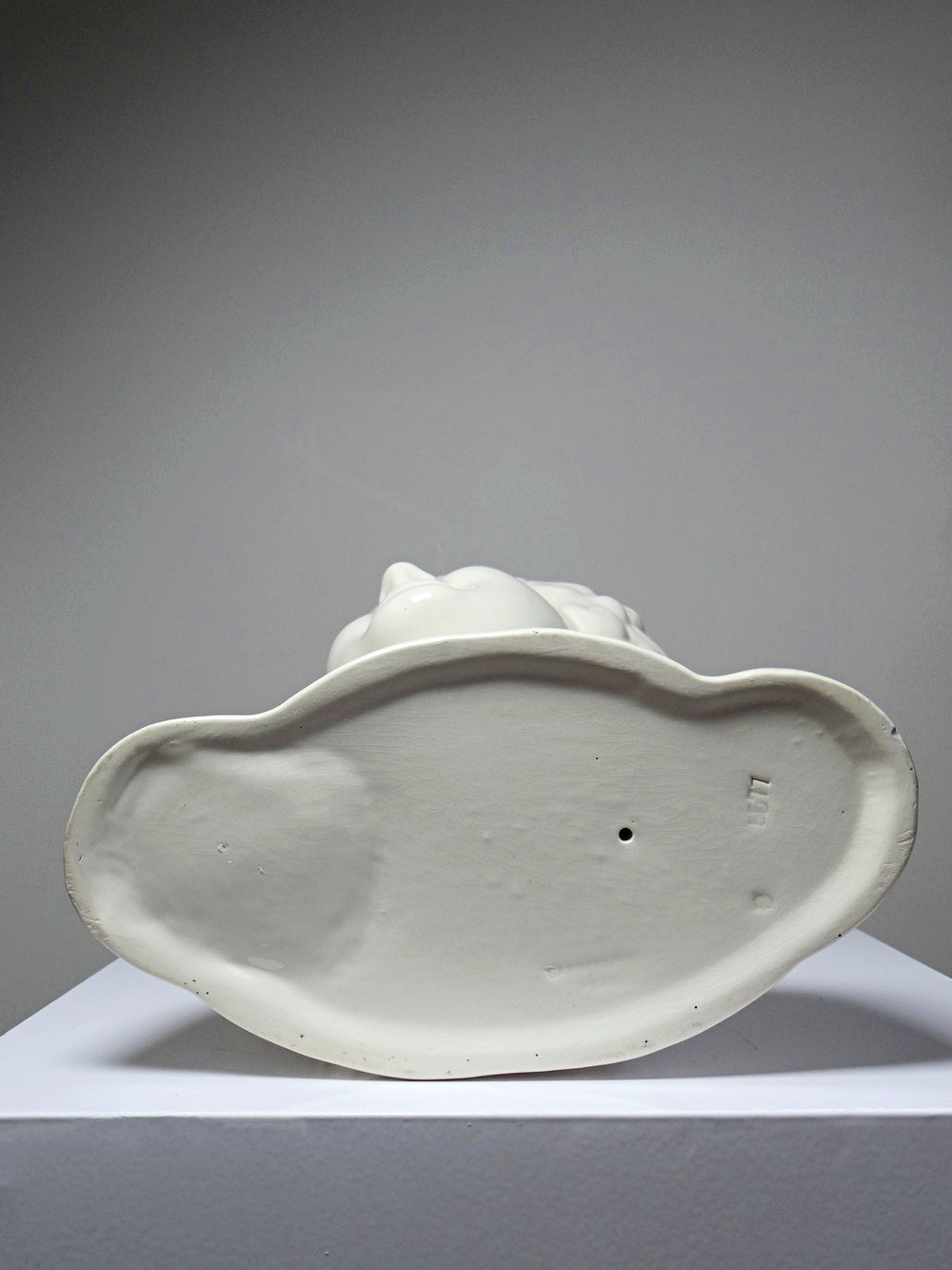 Vintage Kunst Faience Büste von Sarreguemines für Sarreguemines Art Déco selten
