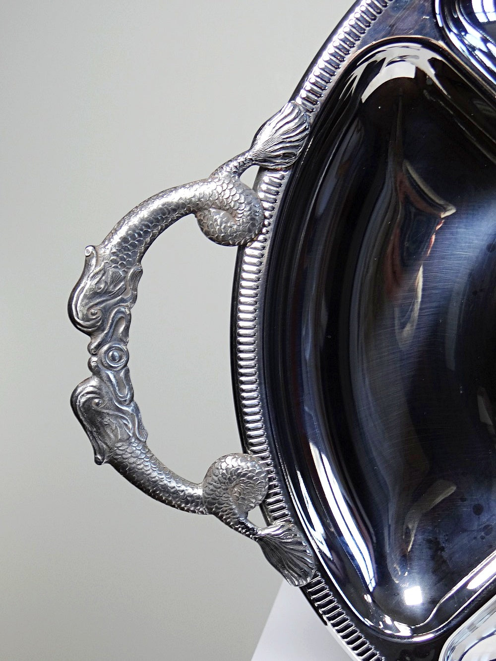 Vintage Servieraccessoire von Jean Couzon für Jean Couzon in Edelstahl, 5 Fächer