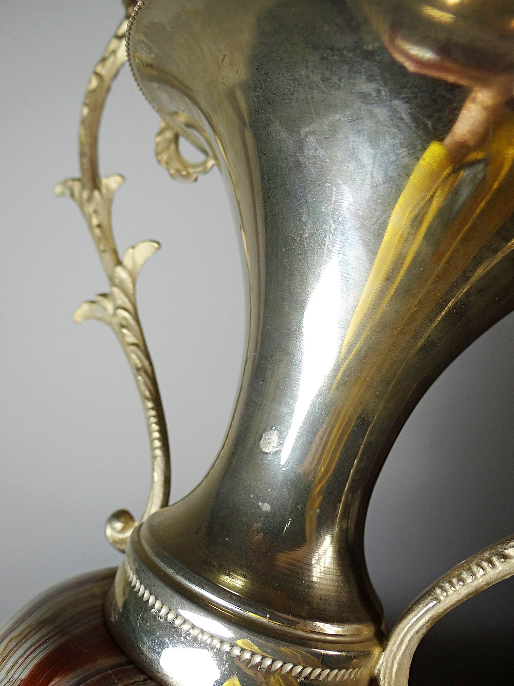Vintage Cassolette aus Onyx und vergoldetem Metall, Italien