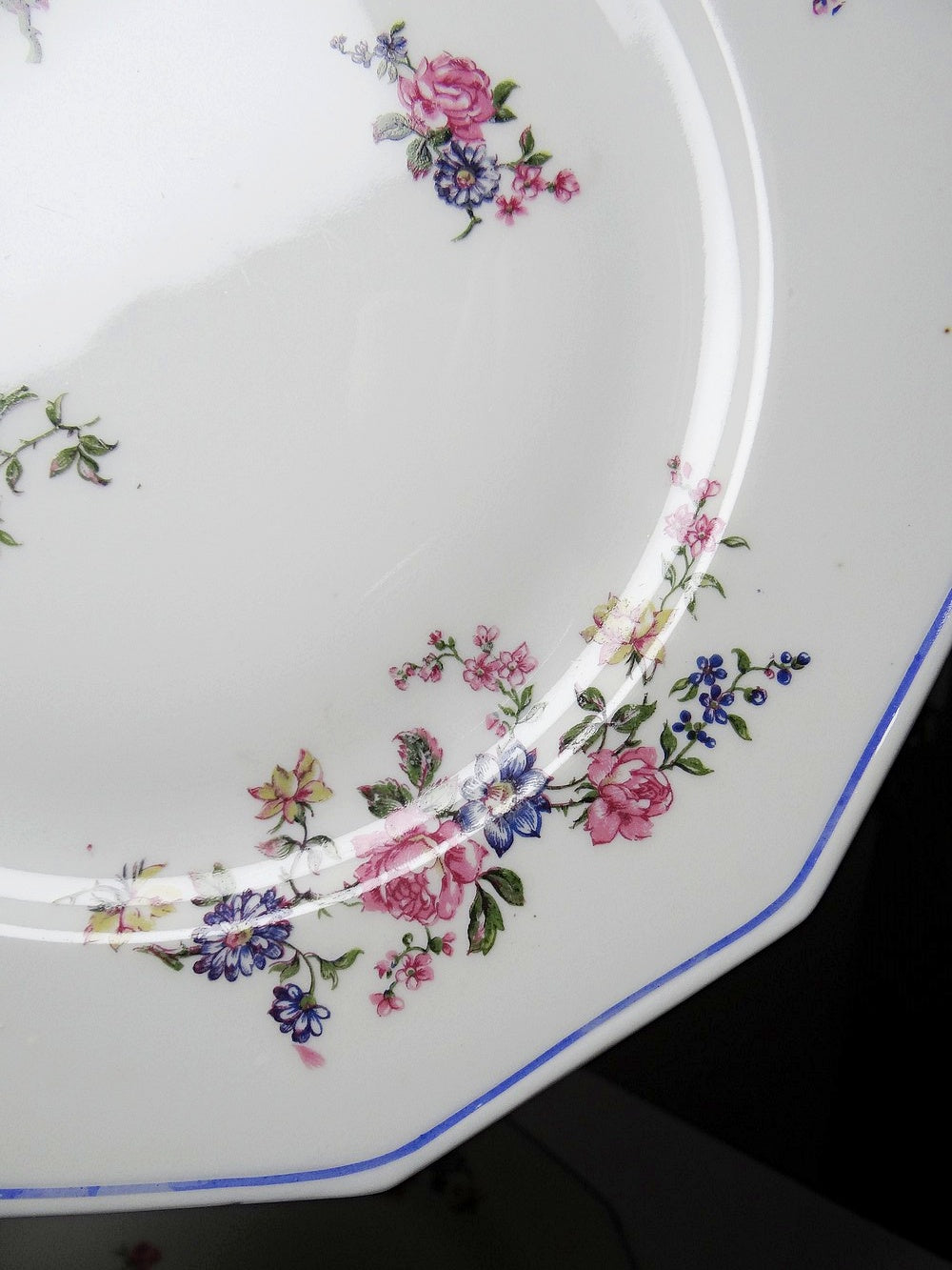 Set von 4 Vintage Teller von Bernardaud für B und C° florales Dekor