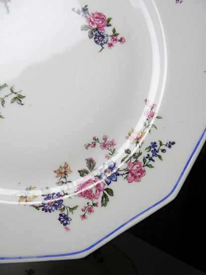 Set von 4 Vintage Teller von Bernardaud für B und C° florales Dekor