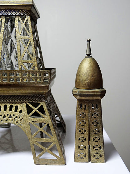 Vintage Likörflasche "Le Fiacre" Eiffelturm mit Spieluhr aus Japan