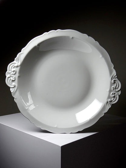 Vintage Servierplatte Porzellan Limoges Weiß