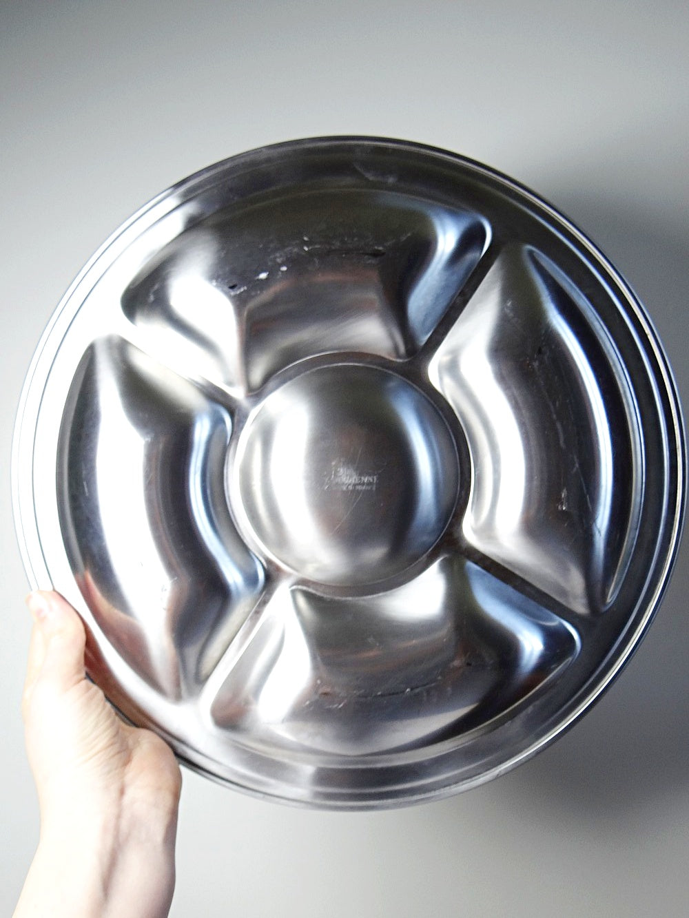 Vintage Servierplatte von Guy Degrenne für Guy Degrenne aus Edelstahl