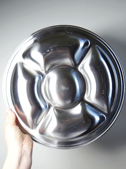 Vintage Servierplatte von Guy Degrenne für Guy Degrenne aus Edelstahl