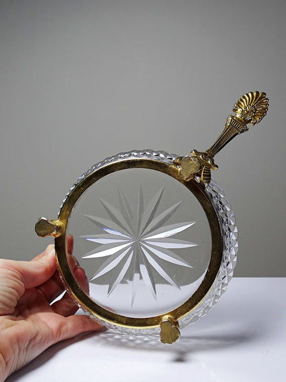 Vintage Ablageschale von L. Seiler für Sèvres Golddekoration