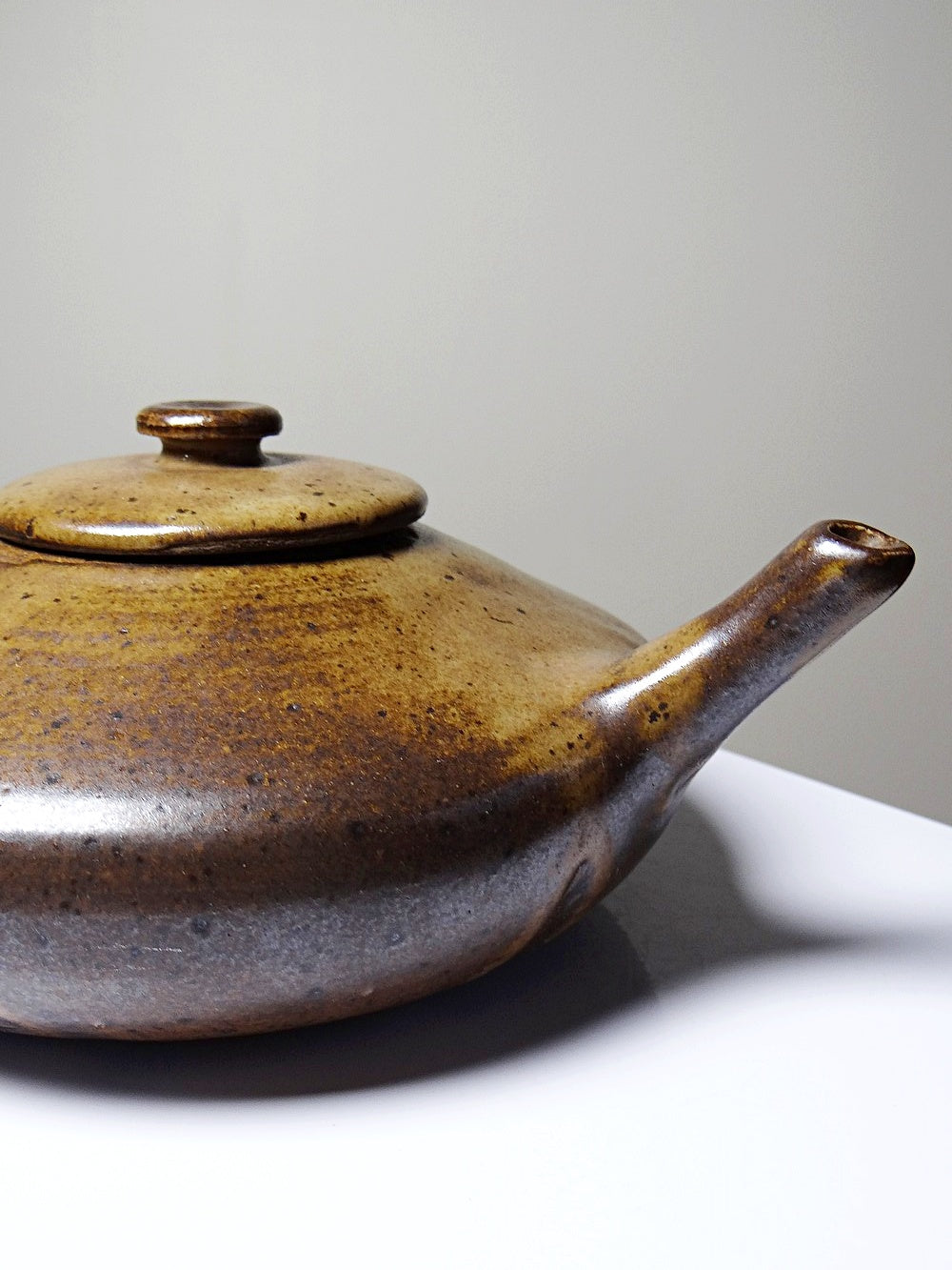 Vintage Teekanne von Pichon braun haselnuss dunklere Nuancen