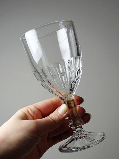 Vintage Glas Mónica von Crisal Glass durchsichtig transparent