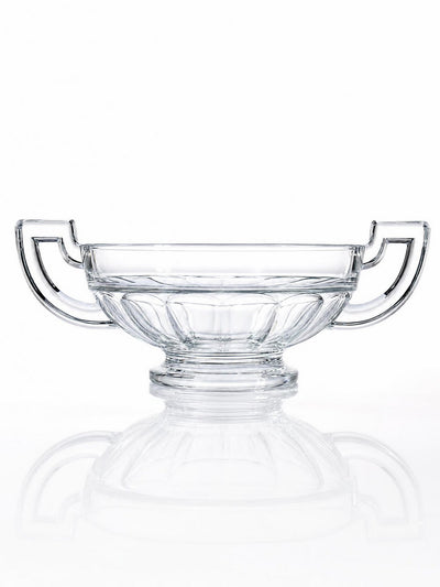 Bowl Noémie in the style of Val Saint Lambert with wide handles
