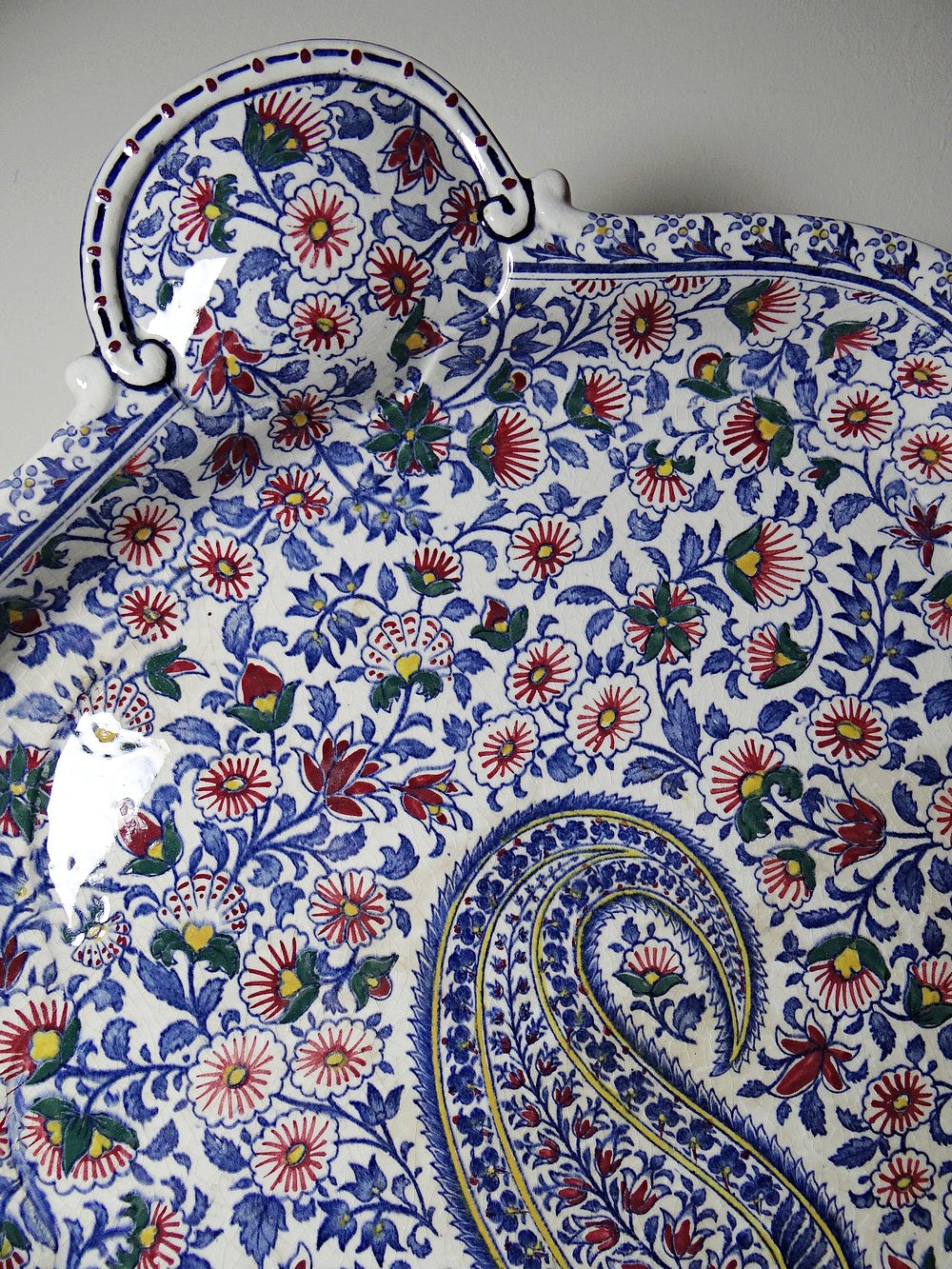 Vintage Tablett "Cachemire" von Gien