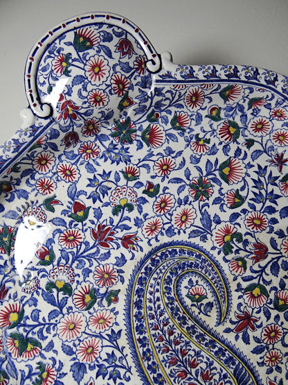 Vintage Tablett "Cachemire" von Gien
