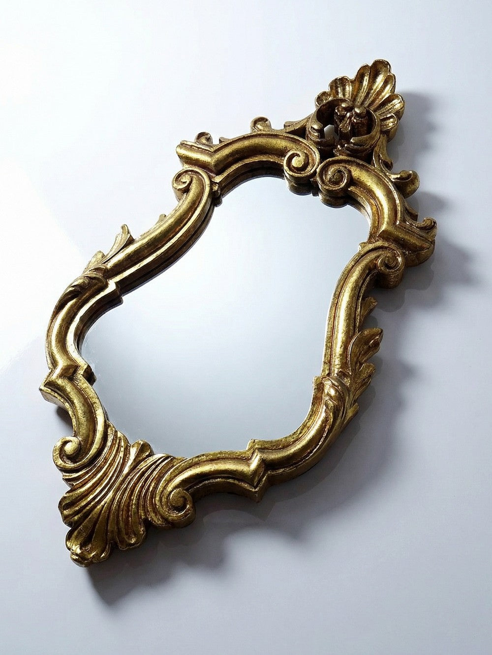 Vintage Wandspiegel Rococo Goldspiegel vergoldet Italien
