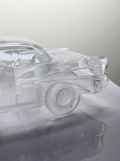 Vintage Kristall Briefbeschwerer Chevrolet Bel Air 1957 für Magic Crystal ForMen Hofbauer