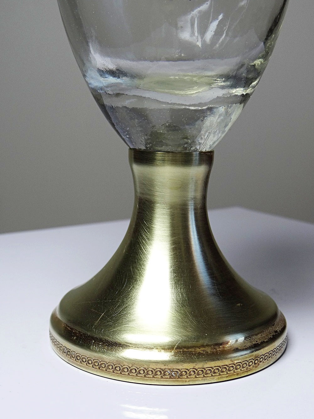 Vintage Karaffe von Ferri-80 für Italien Glas und Messing