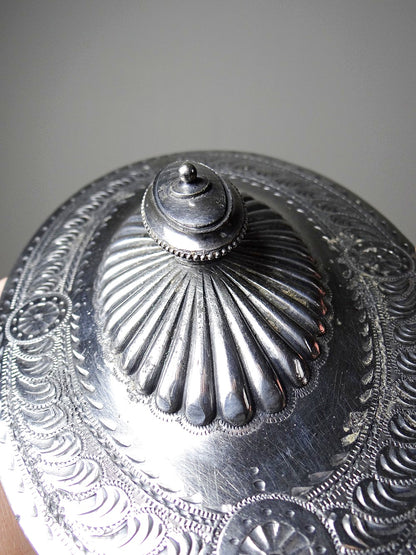 Vintage Servieraccessoire Bonbonnière von George T. und Co Blau
