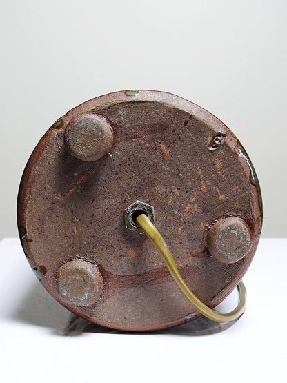 Vintage Tischlampe "Immeuble" signiert RotVintageLampe
