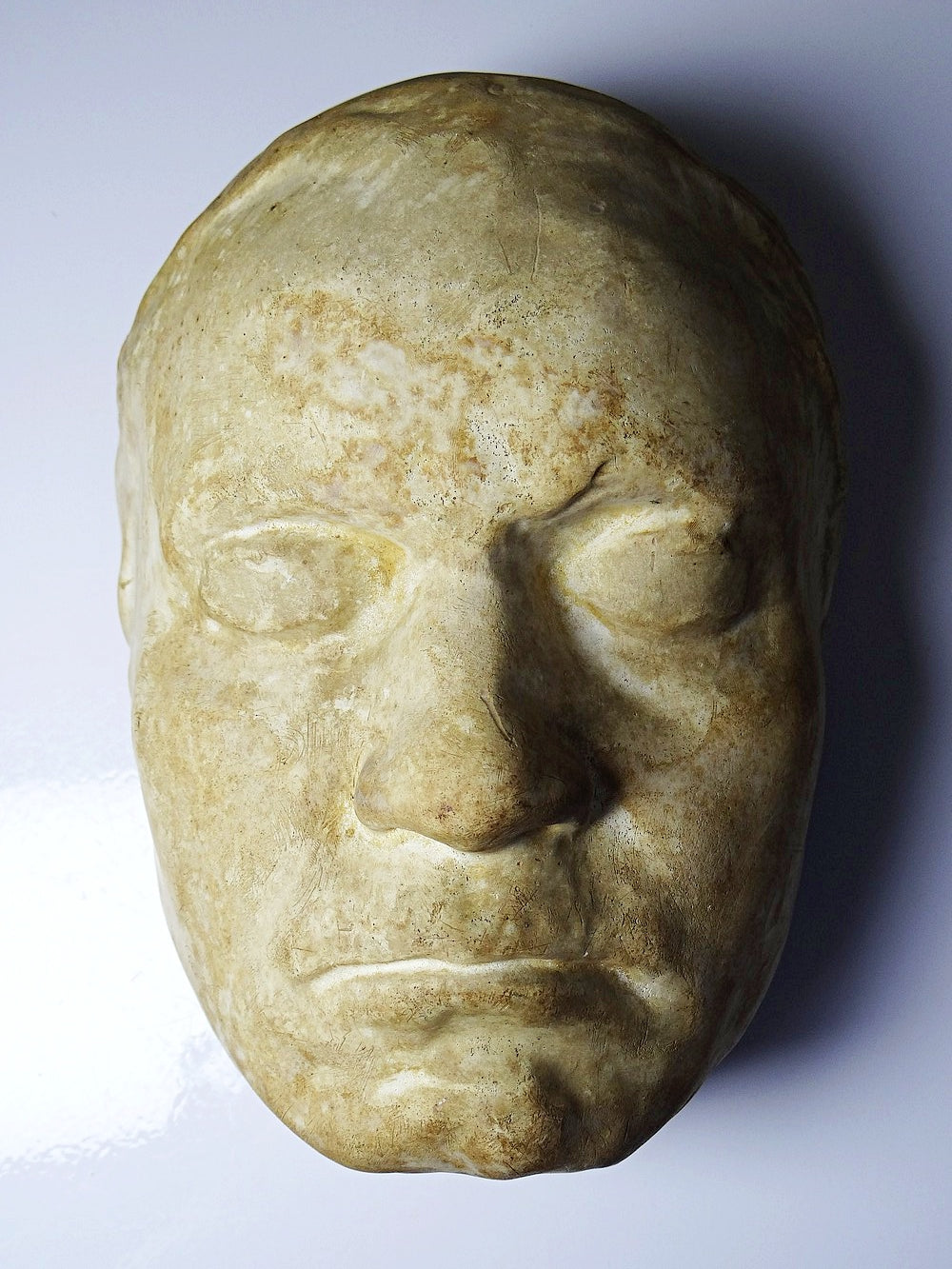 Vintage Beethoven Totenmaske aus Gips