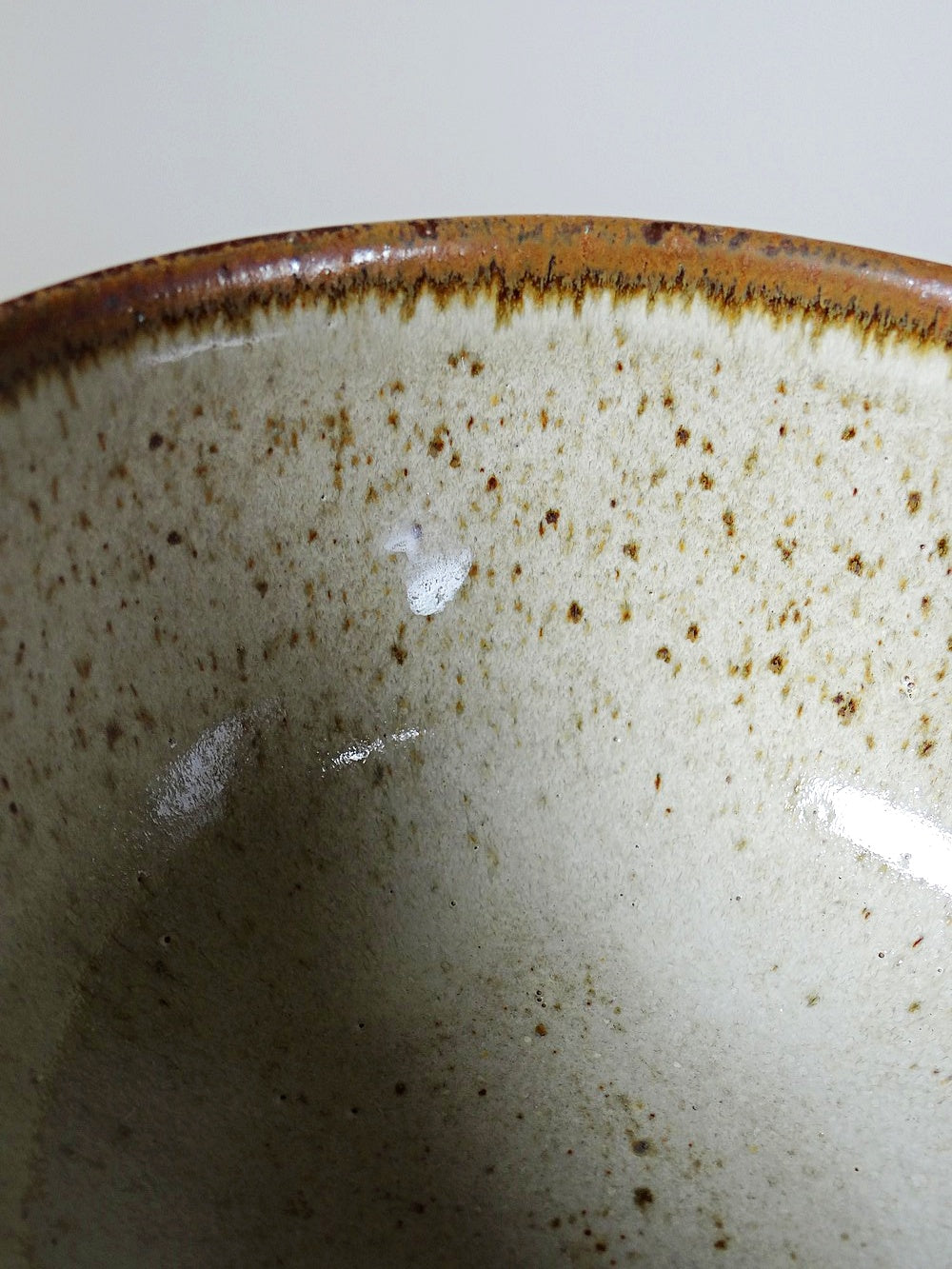 Set von 4 Vintage Cidreschale/Eisbecher auf Fuß aus glasierter Keramik England
