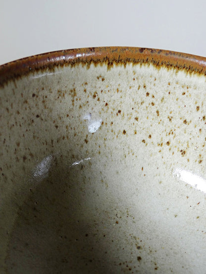 Set von 4 Vintage Cidreschale/Eisbecher auf Fuß aus glasierter Keramik England