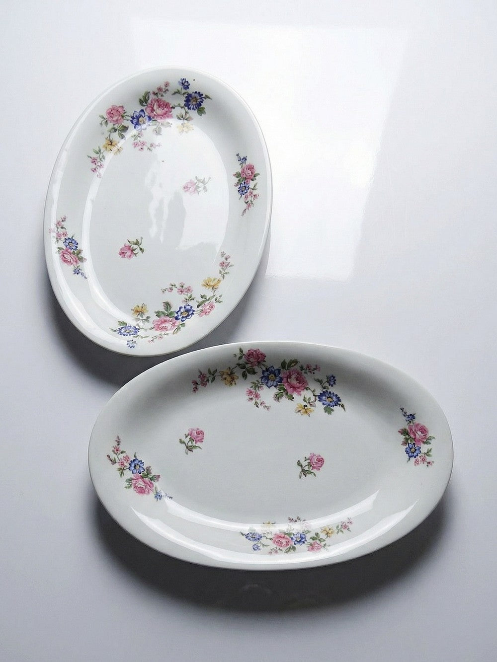 Vintage Schale Set von 2 von Bernardaud für B&C Italia floral