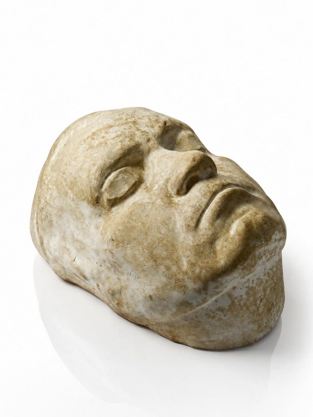 Vintage Beethoven Totenmaske aus Gips