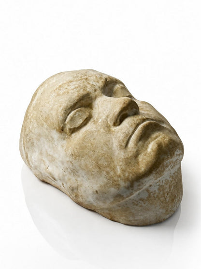 Vintage Beethoven Totenmaske aus Gips
