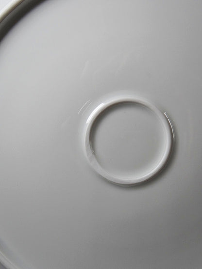 Vintage Servierplatte Limoges Porzellan weiß
