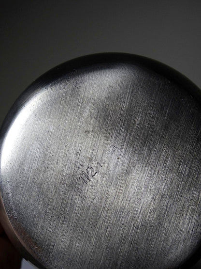 Vintage Barmessbecher Set von 4 aus gebürstetem Edelstahl, Silber