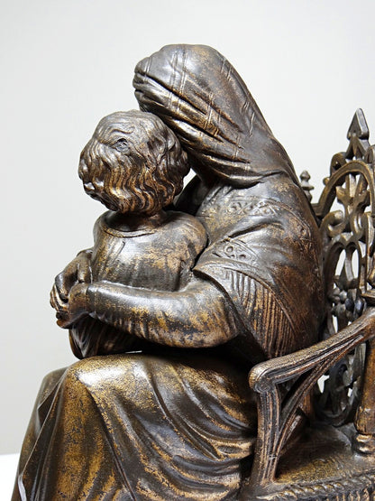 Vintage Statuette Vierge à la Chaise religiöses Motiv