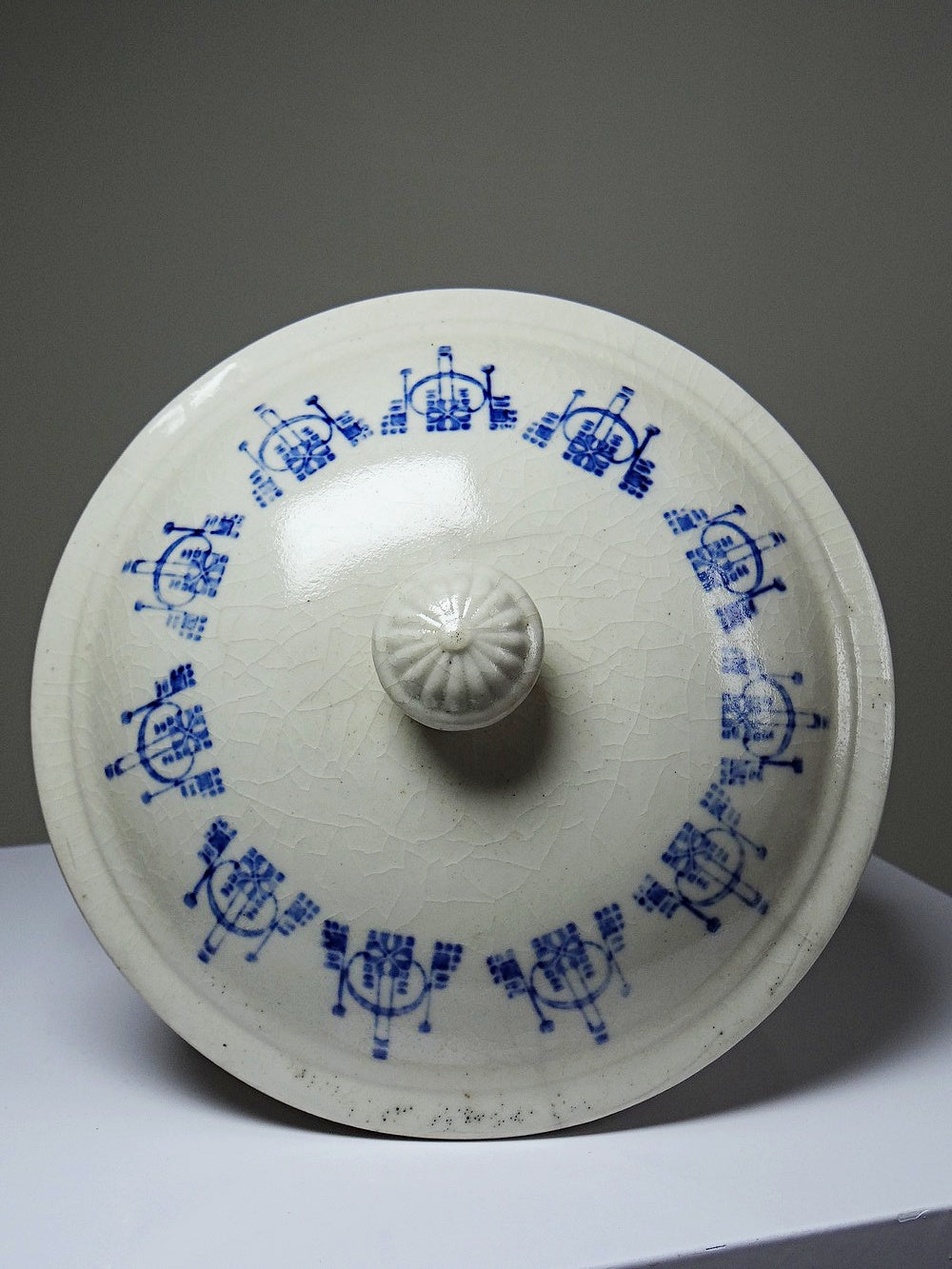 Vintage Bouillontopf St Uze blau
