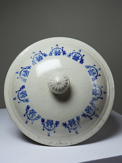 Vintage Bouillontopf St Uze blau