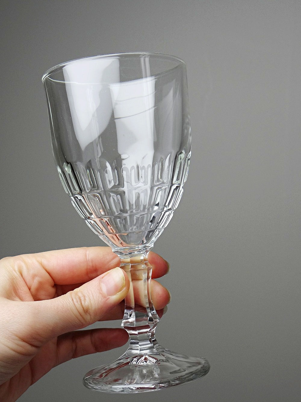 Vintage Glas Mónica von Crisal Glass durchsichtig transparent