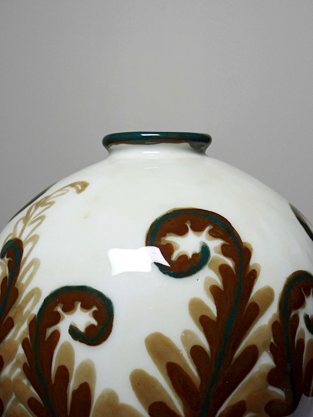 Vintage Vase Tharaud von Camille Tharaud für Limoges BraunDekoration
