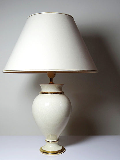 Vintage Lampe von Le Dauphin für Le Dauphin beige