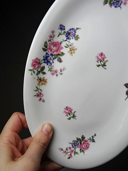Vintage Schale Set von 2 von Bernardaud für B&C Italia floral