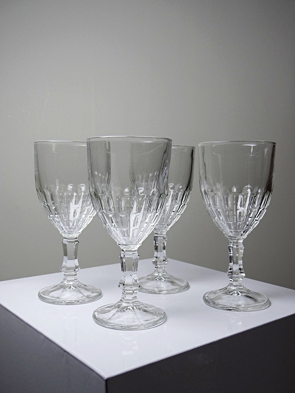 Vintage Glas Mónica von Crisal Glass durchsichtig transparent