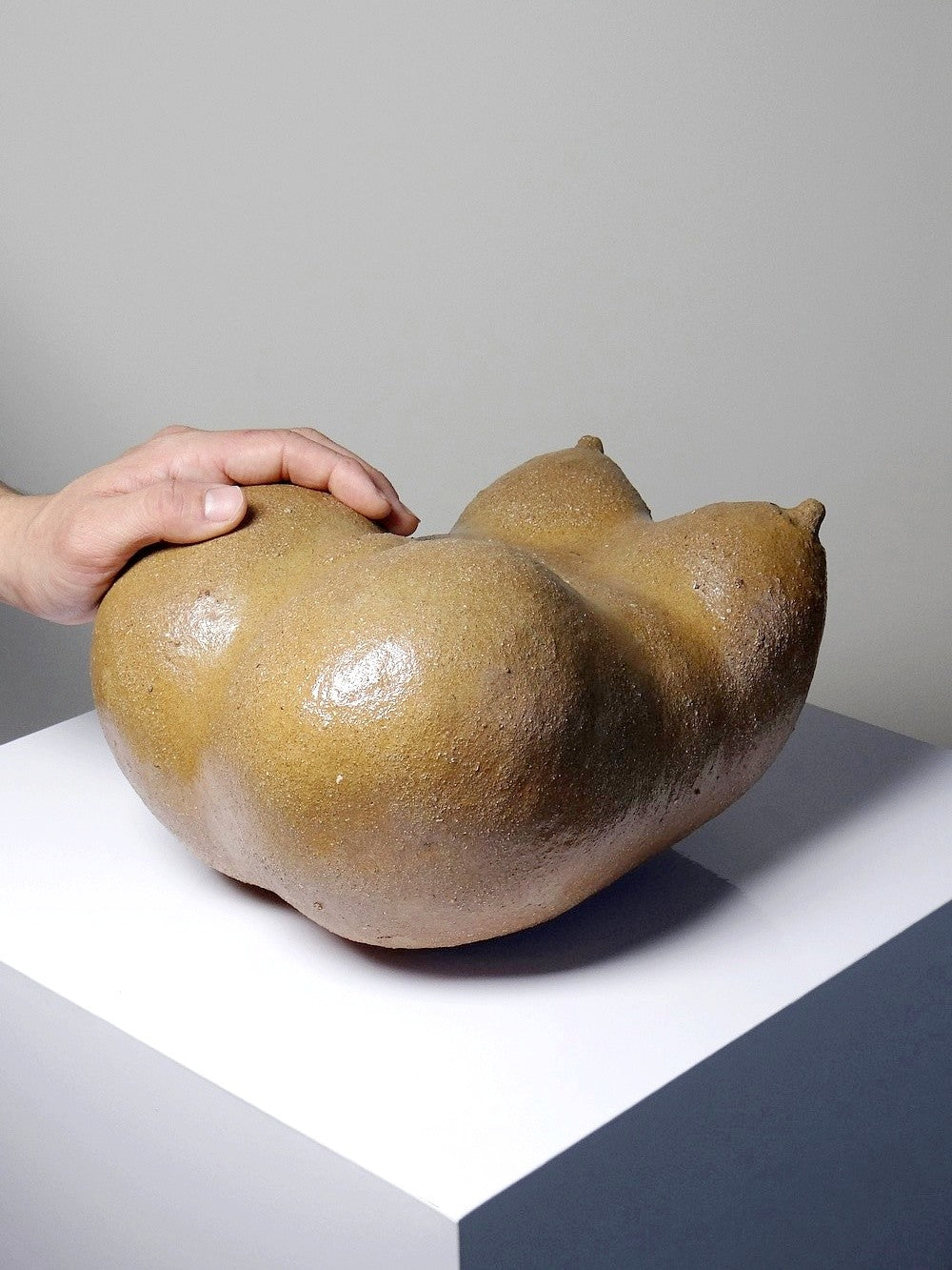 Vintage Venus Skulptur von JMB für Kunst Steinzeug braun