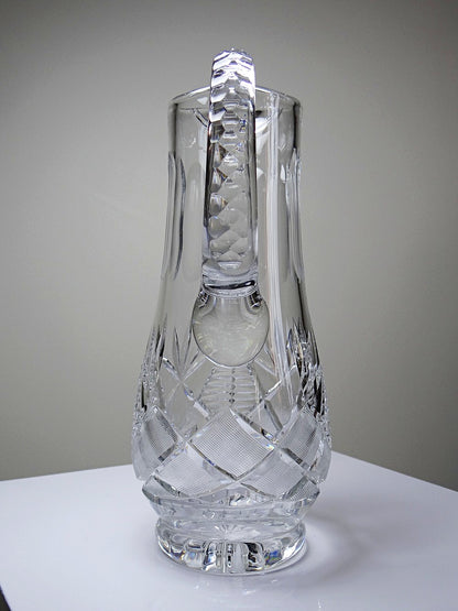 Vintage Wasserkaraffe aus Kristall, durchsichtig, im Stil von Baccarat