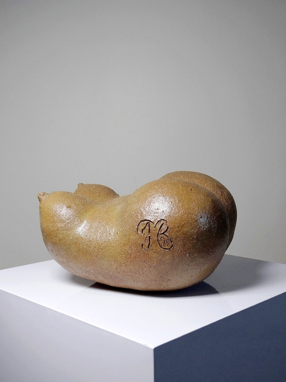 Vintage Venus Skulptur von JMB für Kunst Steinzeug braun