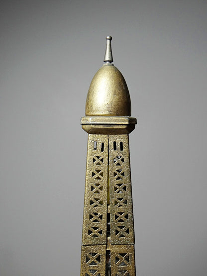 Vintage Likörflasche "Le Fiacre" Eiffelturm mit Spieluhr aus Japan