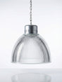 Vintage Holophane-type pendant lamp by Thorn for Thorn, prismatic clear glass