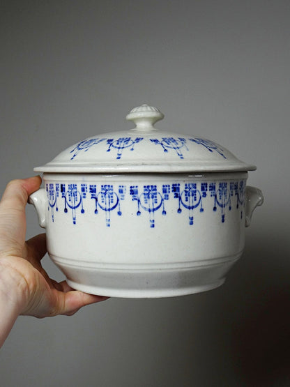 Vintage Bouillontopf St Uze blau