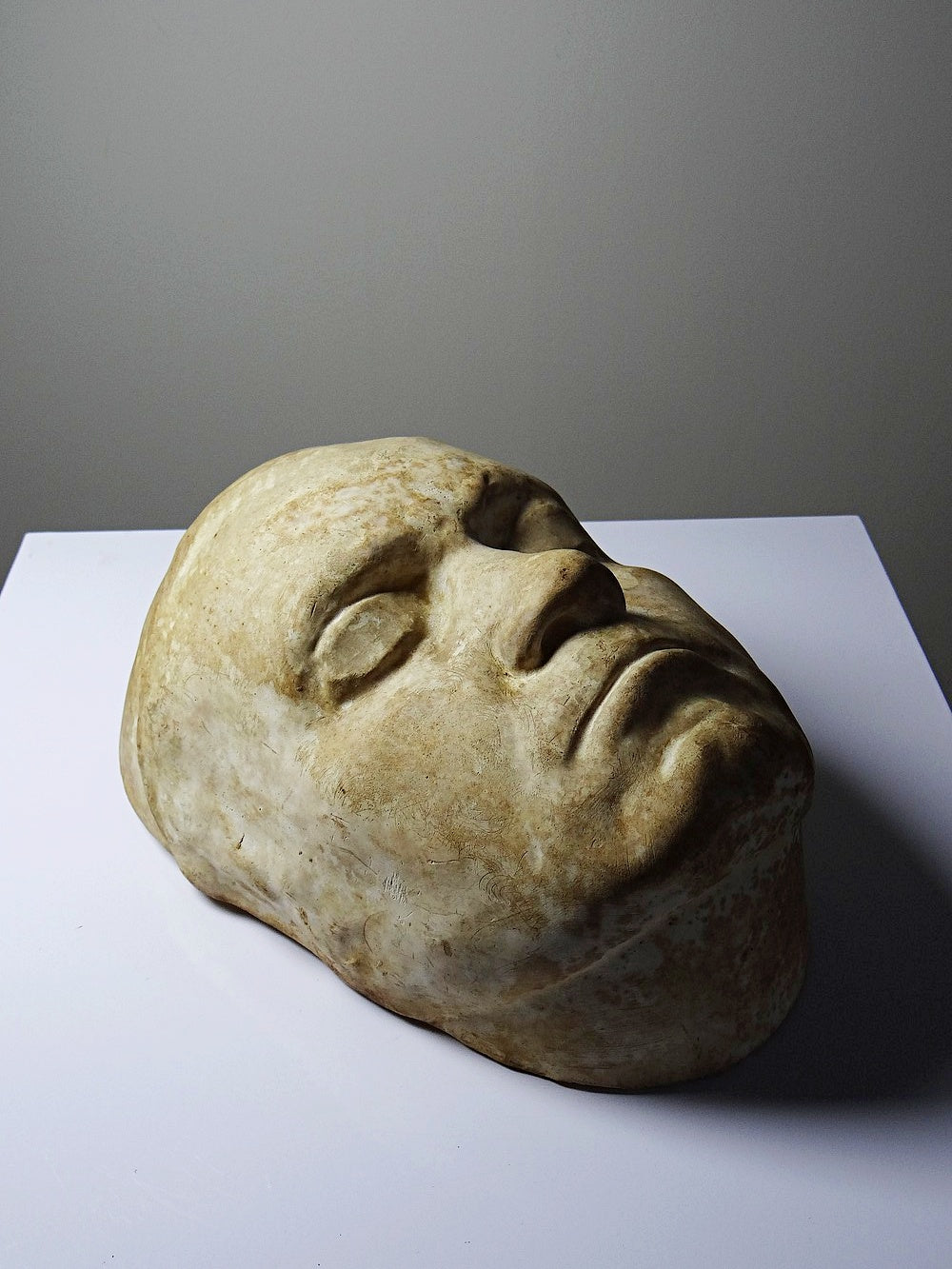 Vintage Beethoven Totenmaske aus Gips