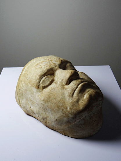 Vintage Beethoven Totenmaske aus Gips
