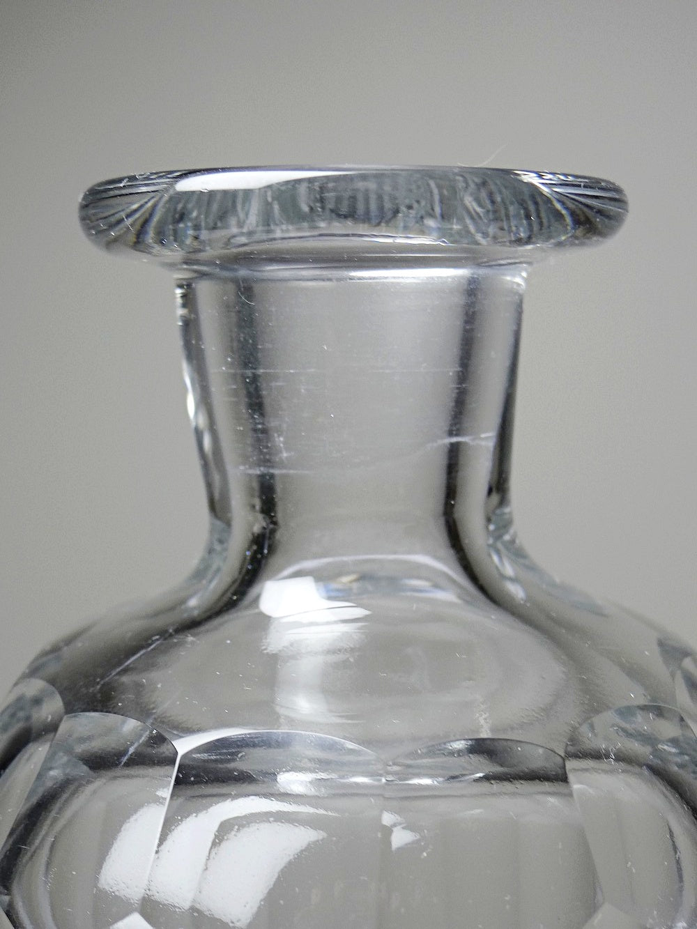 Vintage Whisky Karaffe von Elis Bergh für Baccarat klar, grün