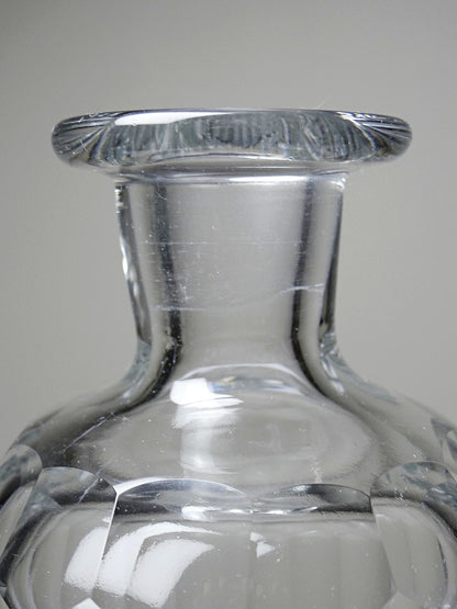 Vintage Whisky Karaffe von Elis Bergh für Baccarat klar, grün