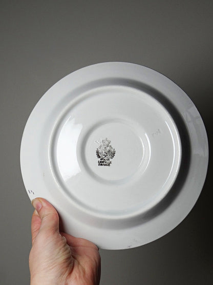 Vintage Sauciere Lunéville Opaque von Lunéville für France polychromes Dekor