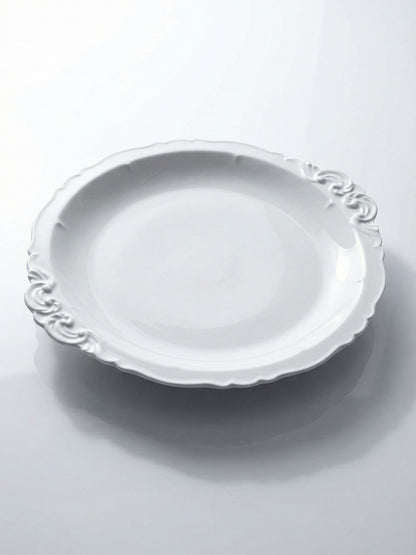 Vintage Servierplatte Limoges Porzellan weiß