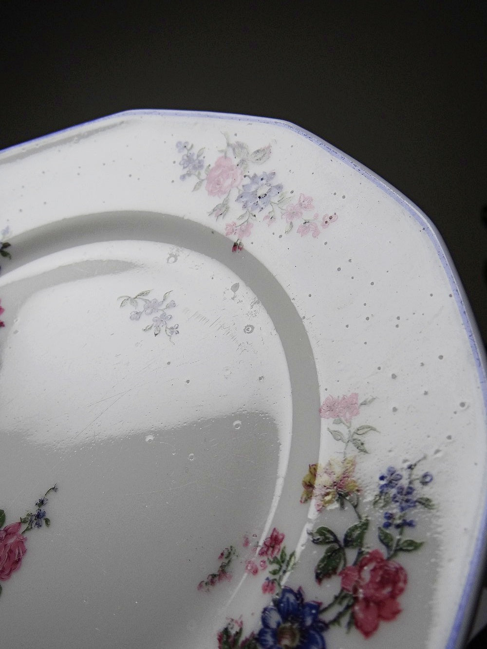 Vintage Dessertteller von Bernardaud für B&C° florales Dekor Set von 7